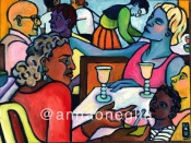 Gatherings #2 - 24" x 18" - Available