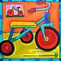 Trike #1- 20"x20" - Available