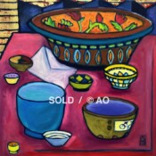 Whole Lotta Bowls - oil on canvas - 20" x 20"- SOLD