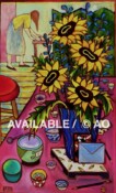 Sunflowers w/Bowls - 23" x 37" - Available